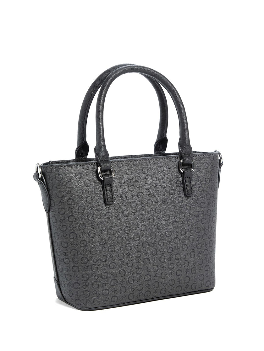Guess Quinley Logo Mini Tote - Black image 1