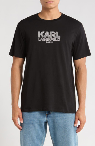 KARL LAGERFELD Rubberized Karl Graphic T-Shirt image 2