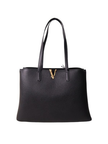VERSACE Black Leather tote bag image 0