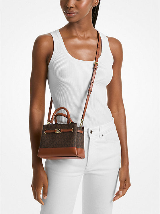 MICHAEL KORS Reed Extra-Small Signature Logo Satchel (Arriving In Delhi) image 1