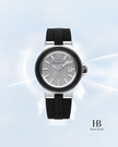 [Brand New] BVLGARI Diagono Ceramic Silver Black Rubber Strap 42 mm