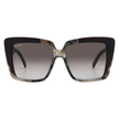 SALVATORE FERRAGAMO Grey Gradient Square Ladies Sunglasses image 2