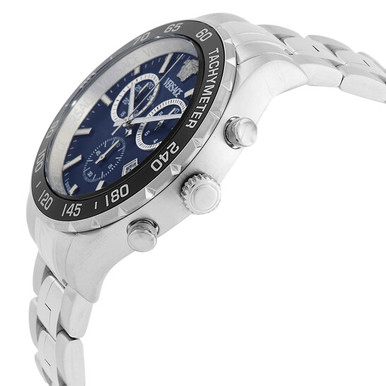 VERSACE  Hellenyium Chronograph Quartz Blue Dial Men's Watch image 2