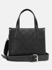 Guess Forber Perforated Logo Mini Tote - Black image 0