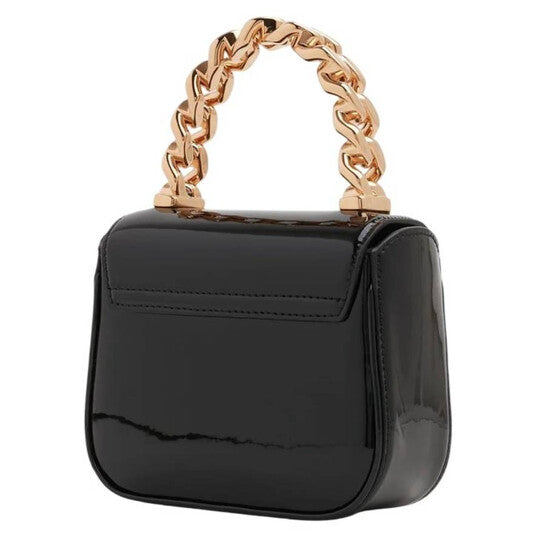 VERSACE Black Glossy Leather La Medusa Mini Bag image 1