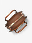 MICHAEL KORS Mercer Medium Logo and Leather Accordion Crossbody Bag - Brown image 2