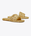 TORY BURCH Double T Sport Slide Gold / Gold image 3