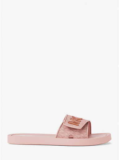 MICHAEL KORS Palmer Signature Logo Slide Sandal - Powder Blush image 1
