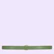 GUCCI Blondie thin Green Leather Belt image 0