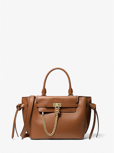 MICHAEL KORS Hamilton Legacy Small Leather Belted Satchel image 2