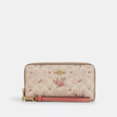 COACH Long Zip Around Wallet In Signature Canvas With Floral Print image 2