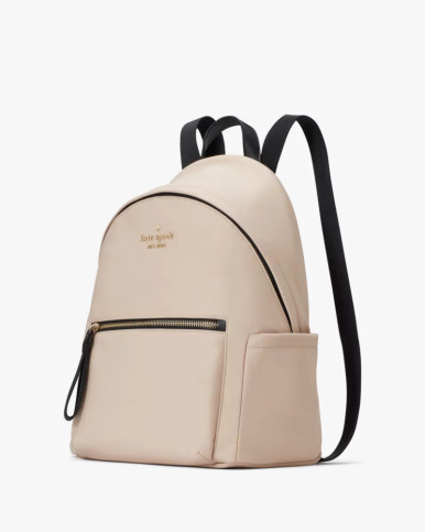 KATE SPADE Chelsea Nylon Medium Backpack Warm Beige Multi image 3