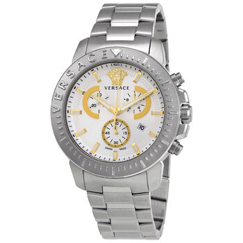 VERSACE  Chronograph Quartz Silver Dial Men's Watch image 0