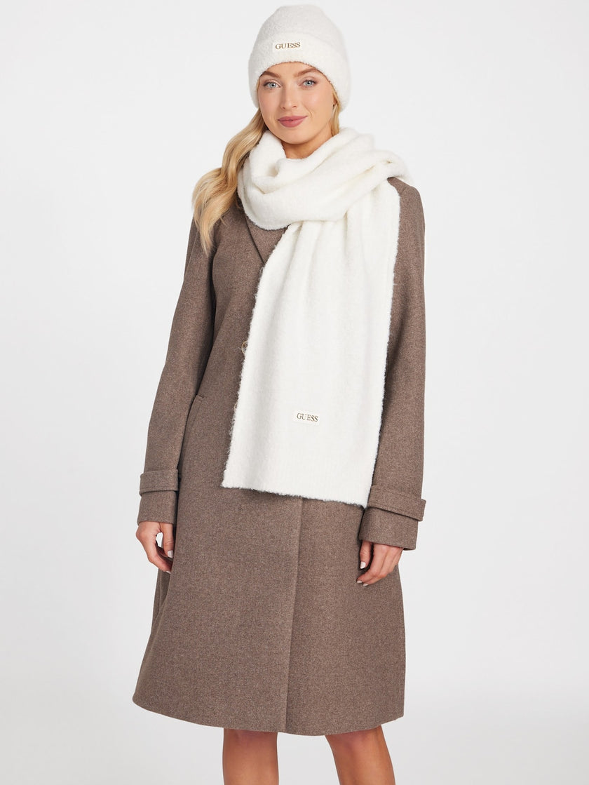 Guess Logo Scarf - White image 2