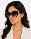 FERRAGAMO Salvatore Grey Cat Eye Ladies Sunglasses