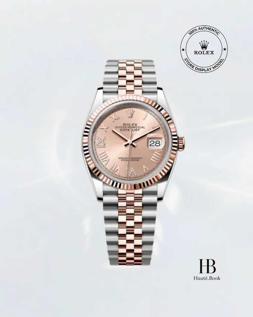 [Store Display] ROLEX Datejust Pink Roman Dual Tone Everose Gold 36 mm