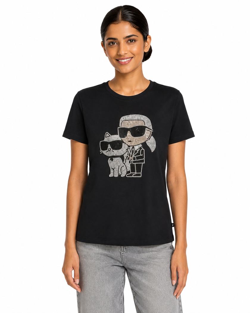 KARL LAGERFELD Round Head Duo Tee