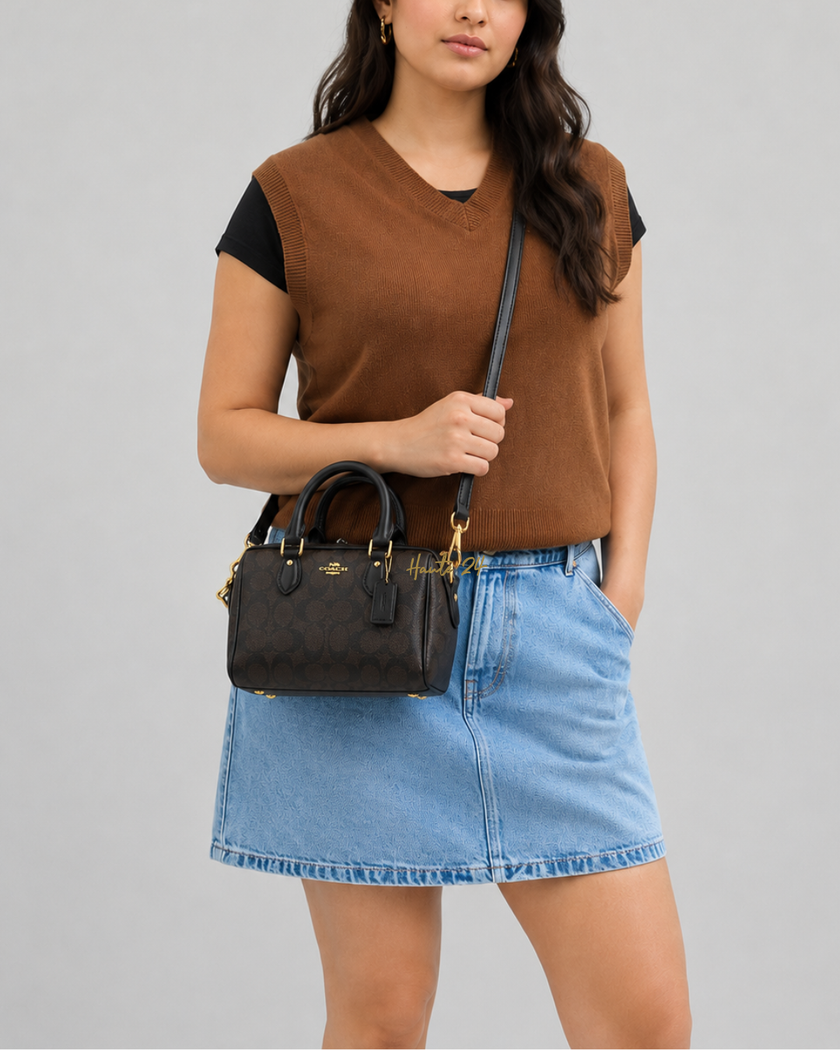 COACH Mini Rowan Crossbody Bag In Signature Canvas