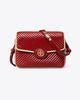 [AT DELHI] TORY BURCH Robinson Puffy Patent Quilted Convertible Bag - Red image 0