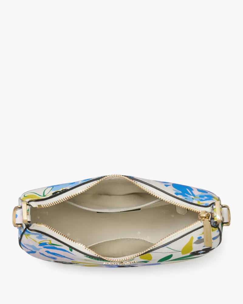 [AT DELHI] KATE SPADE Madison Floral Crescent Shoulder Bag - Cream Multi image 2