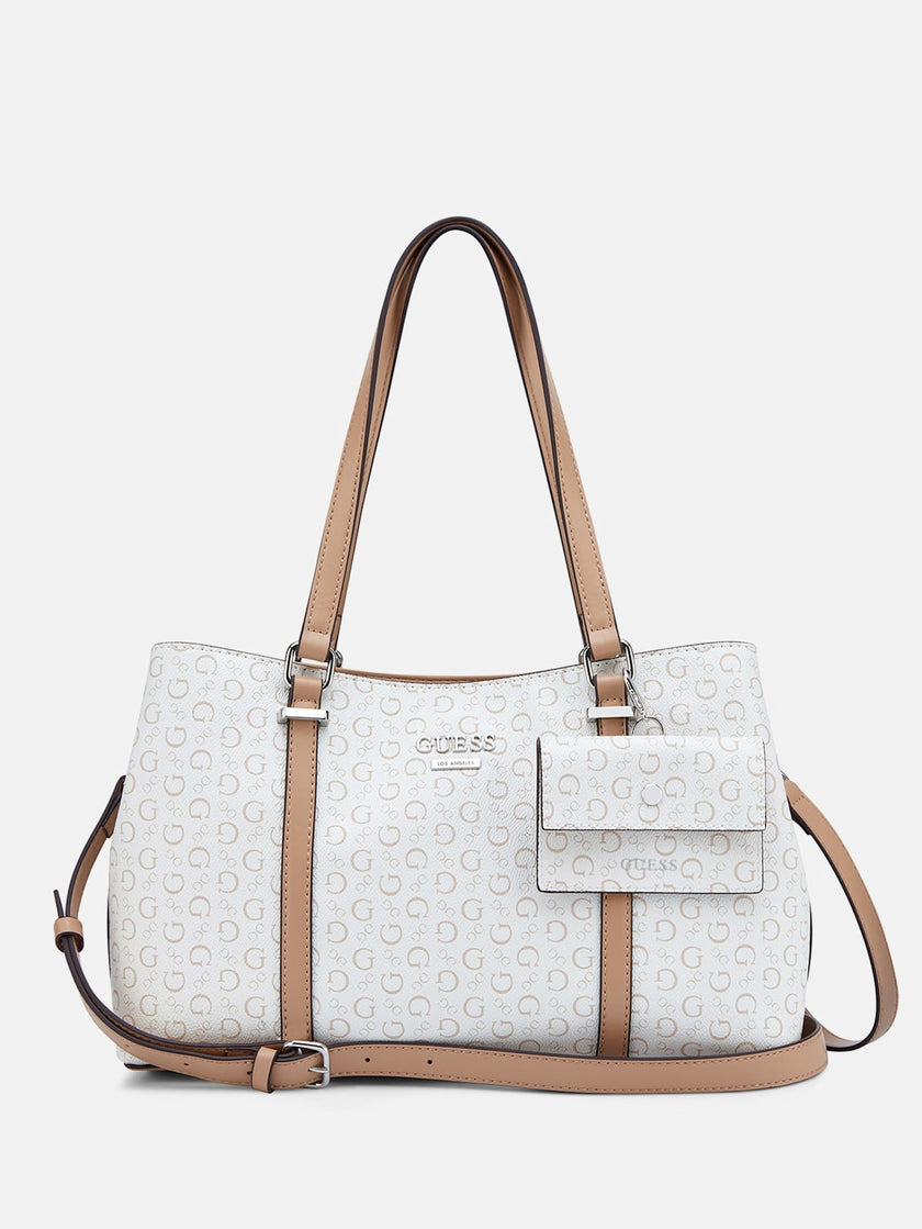 Guess Madwelle Logo Satchel - White image 0