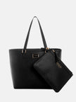 Guess Hilda Saffiano Tote - Black image 0