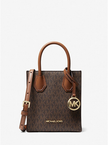 MICHAEL KORS Mercer Extra-Small Logo And Leather Crossbody Bag image 0