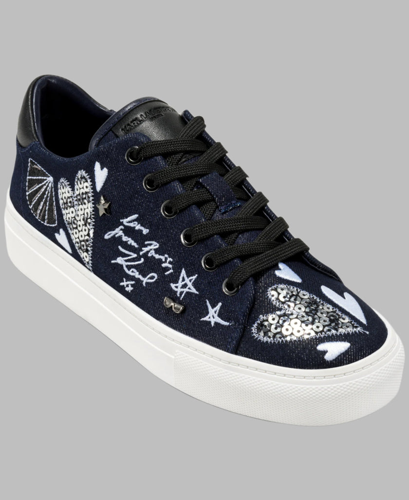 [AT DELHI] KARL LAGERFELD Cate Ikonic Lace Up Sneaker Size 6 image 1