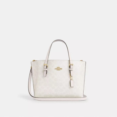 COACH Mollie Tote Bag 25 In Signature Canvas image 4