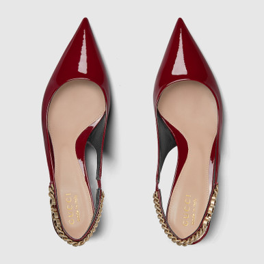 GUCCI Signoria Slingback Pumps - Red image 2