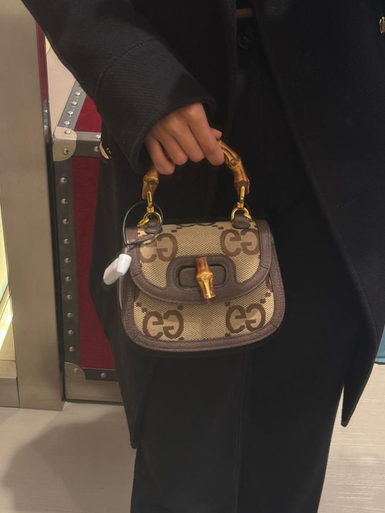 GUCCI Bamboo 1947 Jumbo GG Mini Bag image 3