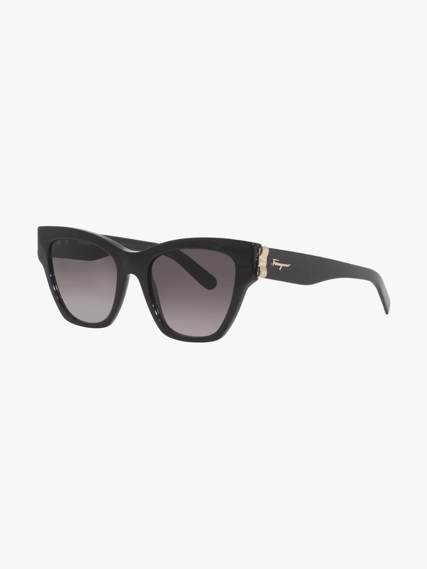 SALVATORE FERRAGAMO Salvatore Grey Gradient Cat Eye Ladies Sunglasses (Arriving In Delhi) image 1
