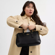 COACH Georgia Satchel Bag - Gold/Black image 1
