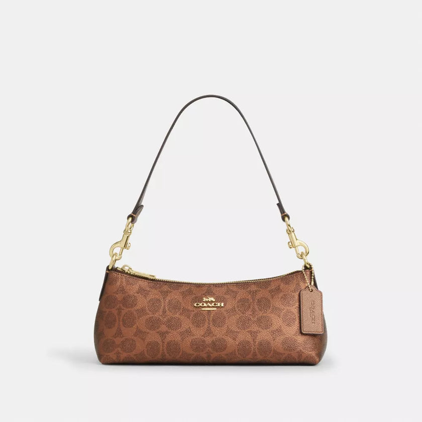 COACH Charlotte Shoulder Bag In Signature Canvas image 0