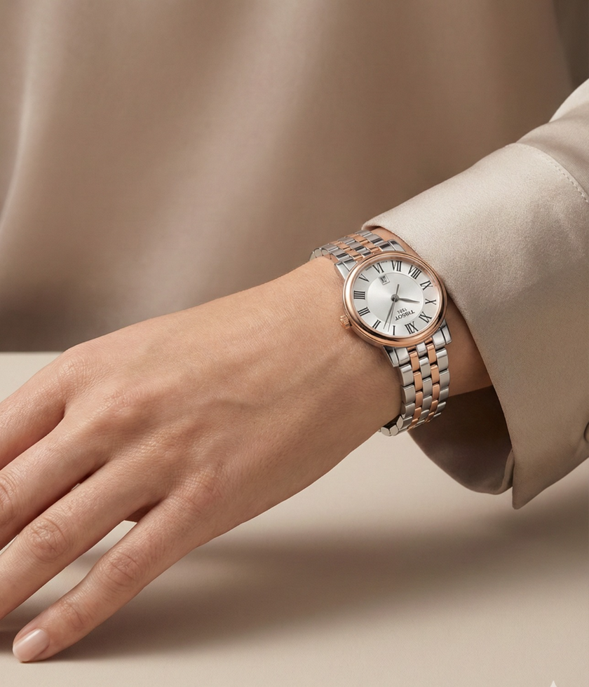 [AT DELHI] TISSOT Carson Premium Lady Quartz Silver Dial Ladies Watch image 0