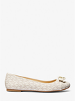 MICHAEL KORS  Honey Signature Logo Ballet Flat - Vanilla (@Delhi Studio) image 1