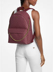 MICHAEL KORS Slater Large Signature Logo Backpack - Cherry image 1
