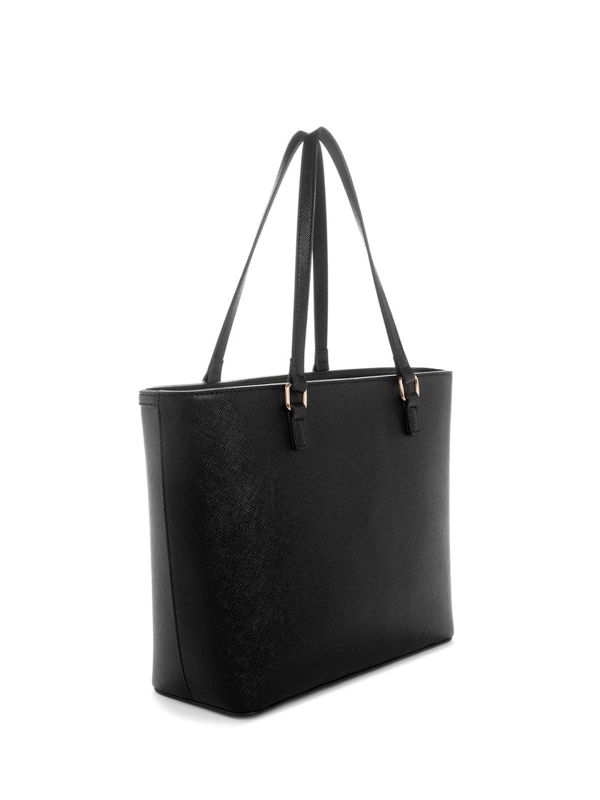 Guess Hilda Saffiano Tote - Black image 2