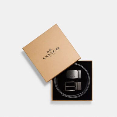 Coach Boxed Plaque And Harness Buckle Cut To Size Reversible Belt, 38 Mm (3-4 Weeks Ship) image 1