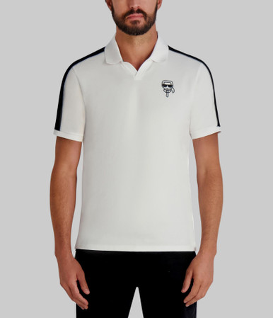 KARL LAGERFELD Jonny Collar Polo With Floating Karl Head image 4