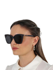 JIMMY CHOO Grey Butterfly Ladies Sunglasses ( Arriving In Delhi ) image 0