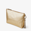 JIMMY CHOO Callie Metallic Leather Clutch Bag image 3