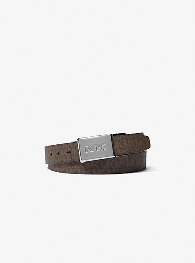 [AT DELHI] MICHAEL KORS  Reversible Logo Belt - Brown image 0