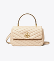 TORY BURCH Kira Chevron Top-handle Bag - New Cream image