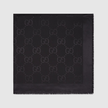 GUCCI Gg Wool And Silk Jacquard Shawl - Black image