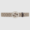 GUCCI Gg Supreme Canvas Belt With Gg Buckle image 0