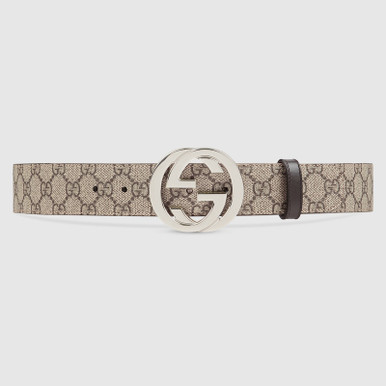 GUCCI Gg Supreme Canvas Belt With Gg Buckle image 0
