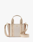 KATE SPADE  Kip Canvas Mini Tote - Light Fawn Multi image