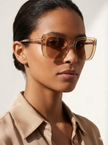 BURBERRY Brown Butterfly Ladies Sunglasses image 1