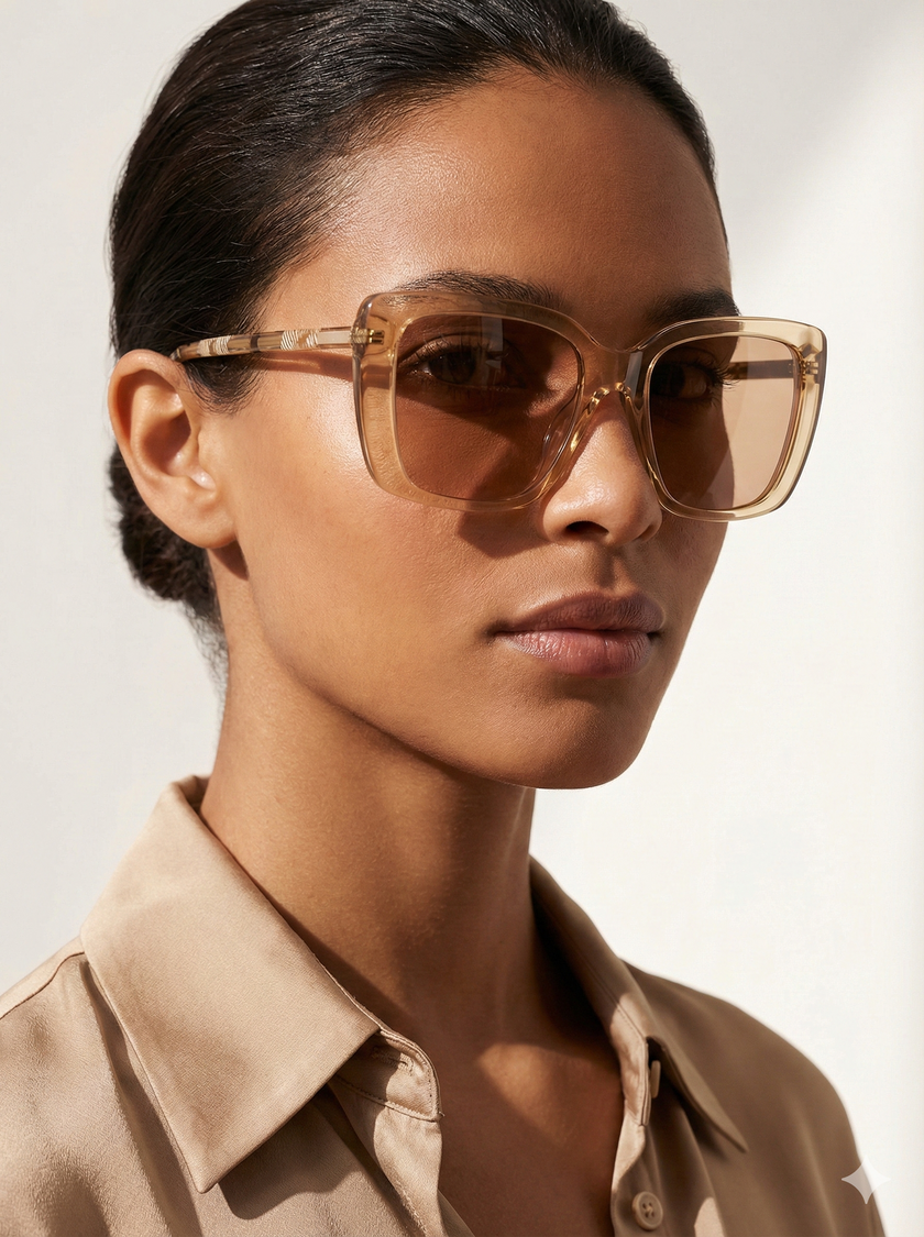 BURBERRY Brown Butterfly Ladies Sunglasses image 1